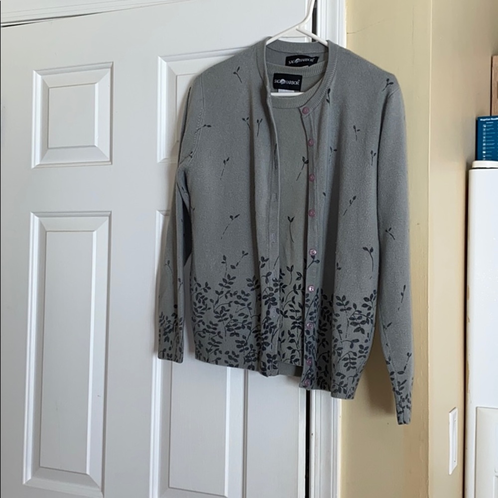 Two piece - matching button down the front sweater